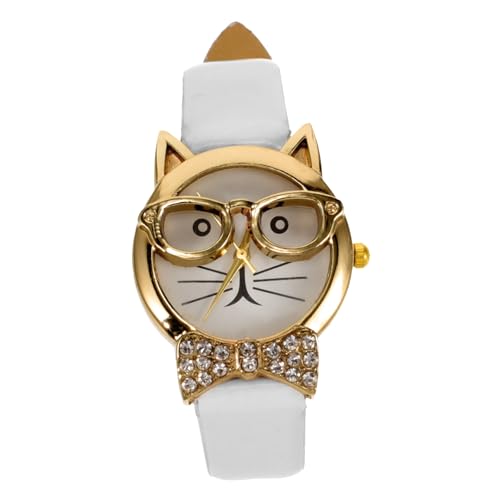Beavorty Katzenuhr Mit Cartoon-Design Verstellbarem Armband Beweglichen Zeigern Dekorativ Für Verschiedene Anlässe Geeignet von Beavorty