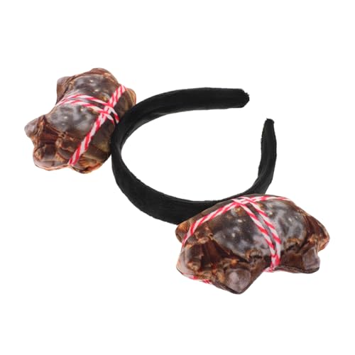 Beavorty Krabbe Stirnband Meerestier-party-kopfschmuck Strand-haarband Kostüm-haarreif Haarschmuck Cosplay Kopfbedeckung Lustiges Haaraccessoire von Beavorty