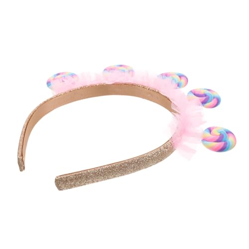 Beavorty Lutscher-Stirnband Zuckerstangen-Stirnbänder Haarband hair accessories for fotozubehör Kleidung Kopfschmuck für Kinder Haarschmuck für Damen Prinzessin Kopfbedeckung Popper von Beavorty