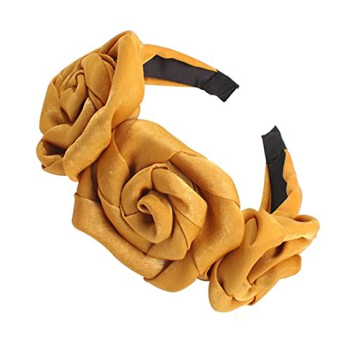 Beavorty Damen-stirnband Hochzeits-tiara Party-haarbänder Frauen Haarband Blumenkopfbedeckungen Haarbänder Für Damen Rosen-haarschmuck Europäisch Und Amerikanisch Blumenkopfschmuck Fräulein von Beavorty