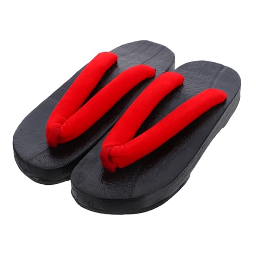 Beavorty Männliche Sommer Clogs Holz Sandalen Japanischer Stil Atmungsaktiv rutschfest Flache Sohle Kreative Herren Slipper Aus Holz Und Eva Bequem Für Längeres Tragen von Beavorty