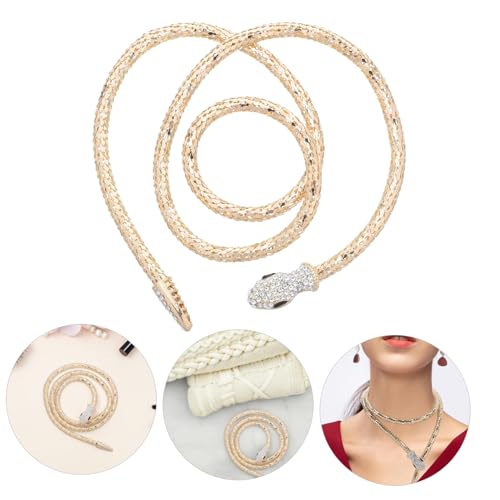 Beavorty Magnetische Schlangenkette mit Strass Flexibler Minimalistischer Choker aus Langlebiger Legierung Einzigartiges Design für Frauen und Teenager Modisches Schmuckstück für Alltag und Beavorty Magnetische Schlangenkette mit Strass Flexibler Minimalistischer Choker aus Langlebiger Legierung Einzigartiges Design für Frauen und Teenager Modisches Schmuckstück für Alltag und von Beavorty