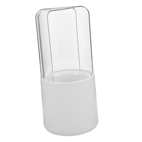 Beavorty Makeup Pinsel Aufbewahrungsbox Transparente Kosmetik Organizer Mit Deckel Drehbar Für Schminktisch Pinselhalter Staubschutz Für Make up Tools von Beavorty