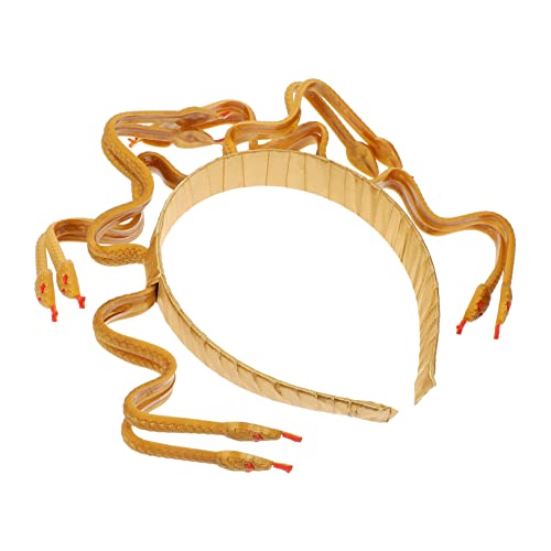 Beavorty Medusa Schlangen Stirnband Party Dekoratives Schlange Kopfstück Cosplay Schlangen Kopfbedeckung von Beavorty