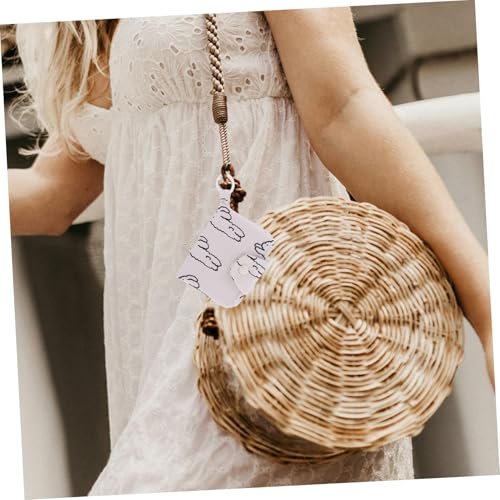 Beavorty Mehrschichtige Kleine Geldbörse Damen Kartenetui mit Münzfach und Ohrhörertasche Weiches Langlebiges Material Praktischer Schlüsselanhänger für Tasche oder Schlüsselbund Tragbar von Beavorty