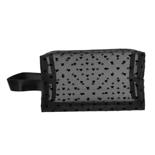 Beavorty Kosmetiktasche Mesh Reißverschluss Make-up Tasche Organizer Tragbare Kosmetiktasche Für Damen Reise Make-up Aufbewahrungstasche Kulturbeutel von Beavorty
