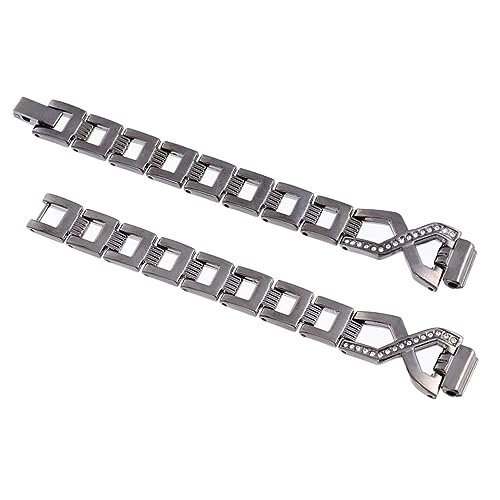 Beavorty X-förmiges Armband Aus Edelstahl Mit Strass-element Kompatibel Mit Uhren Langlebiges Design Interlockender Verschluss Anpassbare Für Täglichen Gebrauch Und Sport von Beavorty