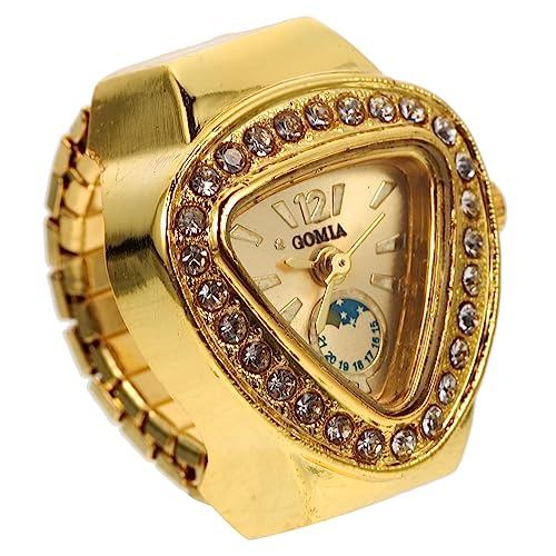 Beavorty Uhren Ring Aus Edelstahl Und Glas Sicher Und Langlebig Präzise Und Klare Zeitanzeige Helles Farbdesign Dekorativ Kombinierbar Mit Verschiedenen Kleidungsstilen von Beavorty