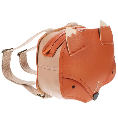 Beavorty Mini-Rucksack Aus Pu Mit Fuchs-Motiv Leicht Und Robust Für Freizeit Reisen Und Ausflüge Mit Verstellbaren Schultergurten Und Sicherem Reißverschluss Für Teenager von Beavorty