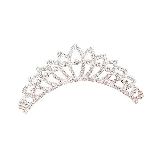 Beavorty Mini-tiara-haarspangen Prinzessin Kamm Mini-diadem Aus Strass Vintage Hochzeit Stirnband Tiara-kamm Aus Kristall Diamant-haarkamm Schleier Haarkamm Strasssteine Krone Braut von Beavorty