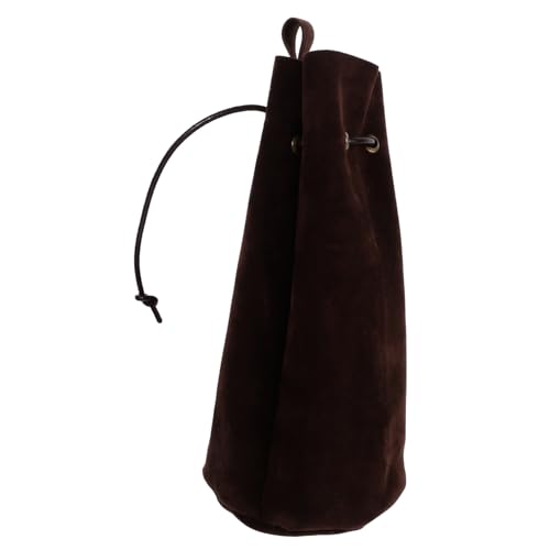 Beavorty Mittelalterlicher Gürtelbeutel Velours Verstellbare Drawstring für Cosplay Renaissance Herren Stylischer Praktischer Hüftbeutel von Beavorty