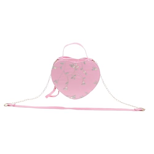 Beavorty Modische Kleine Herz-umhängetasche mit Verstellbarem Riemen Zarter Spitzenverzierung und Weichem Langlebigem Material Stilvolle Damen-schultertasche im Koreanischen Design für von Beavorty