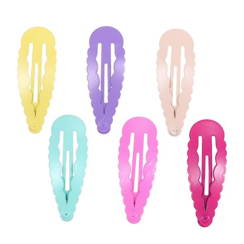 Beavorty 30 Stück Bonbonfarbene Haarspangen Tropfenform Haarklammern für Mädchen Haarschmuck für Kinder Rutschfestes Design für Schule und Festivals von Beavorty