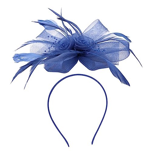 Beavorty Netz-Kopfschmuck Mädchen-Stirnbänder Damen-Stirnbänder Haarspangen Für Mädchen Tea-Party-Hüte Stirnband Fascinator Mit Schleier Haarteile Für Frauen Damen-Accessoires von Beavorty