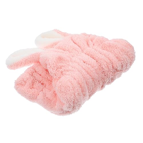 Beavorty Niedlicher Wickel Für Jungen Und Mädchen Fleece-trockenmütze Für Haare Schnell Trocknendes Handtuch von Beavorty