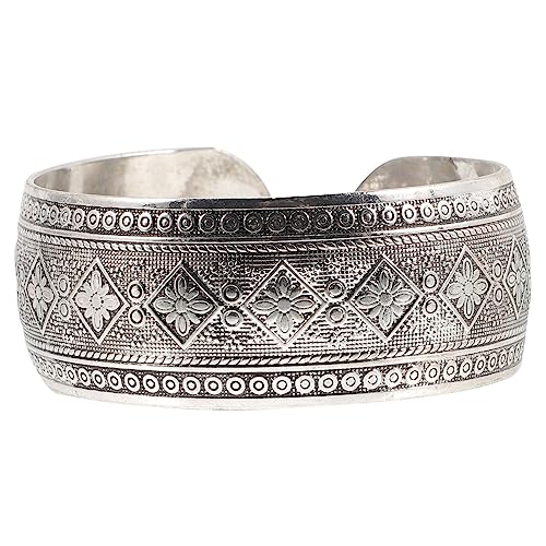 Beavorty Retro Schmuck Damen Offenes Armband Skulptur Schmuck Chunky Bangle Für Frauen Elegantes Design Langlebig Und Vielseitig Für Alltag Und Besondere Anlässe von Beavorty