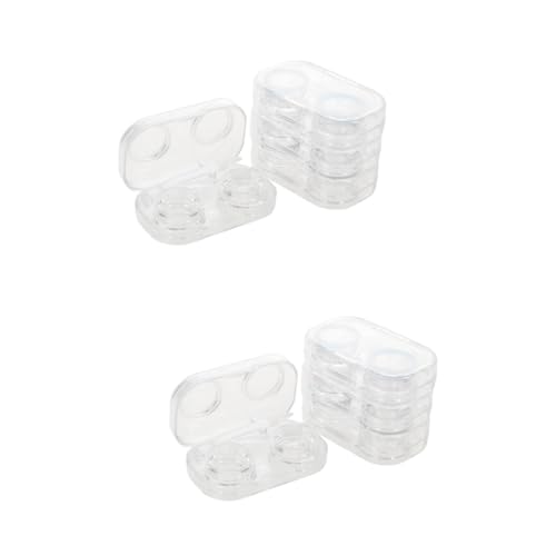 Beavorty Packung Mit 8 Stück Kontaktlinsenbehälter Kontaktlinsen-Organizer Objektiv-aufbewahrungsset Augenkontakt Fall Sauberer Fall Behälter Für Augenkontakt Make-up-Kits Koffer-kit P.s von Beavorty