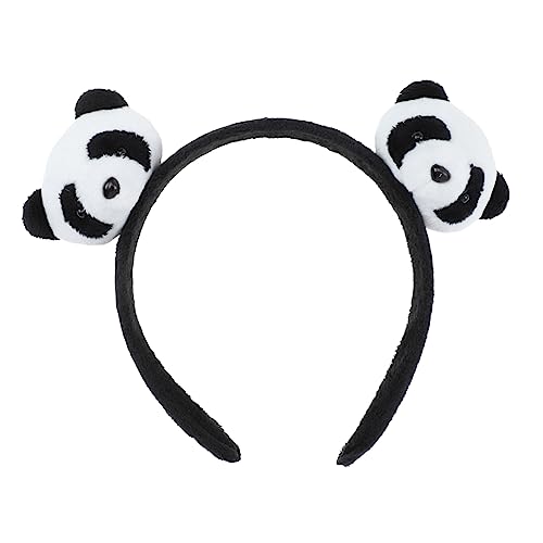 Beavorty Panda-haarnadel Knusprig Cosplay-kopfbedeckung Plüsch-haarseil Haarspangen Aus Fell Tierische Haargummis Ohren Erwachsener Flauschige Haarspangen Die Blase Flanell Kind Kleidung von Beavorty