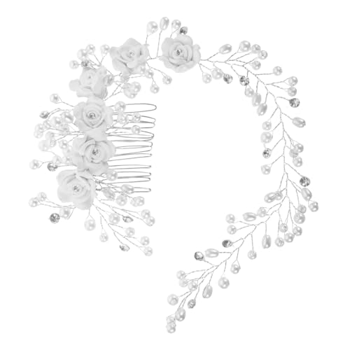 Beavorty Perlen Blumen Haarschmuck Mit Strasssteinen Für Hochzeit Und Brautjungfern Sorgfältig Gefertigte Haaraccessoires in Verschiedenen Formen von Beavorty