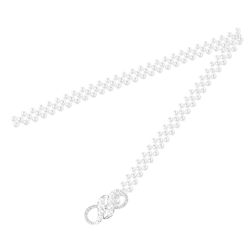 Beavorty Perlen Rhinestone Taillenkette für Damen Förmiger Stil Modischer Gürtel für Partykleider und Hochzeitsgäste Langlebig und Vielseitig Einsetzbar von Beavorty