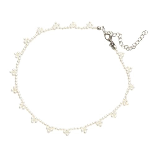 Beavorty Perlenkette für Damen Choker Halskette mit Verstellbarem Design Hochzeiten Partys Stilvolles Süßwasserperlen für Frauen von Beavorty