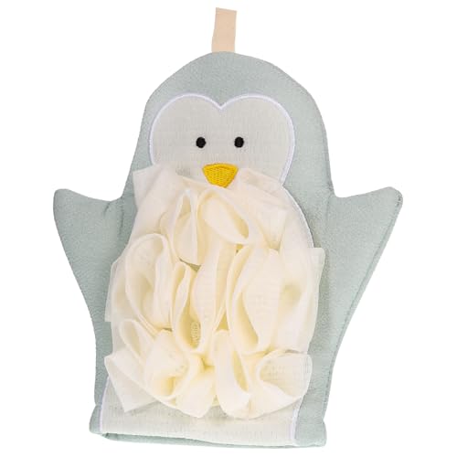 Beavorty Pinguin Im Badetuch Handseife Körperwäsche Gesicht Entferner Duschhandschuh Peelinghandschuhe Tücher Reinigungsmittel Handcreme Schwammhandschuh Für Haut Pflanzenfasern von Beavorty