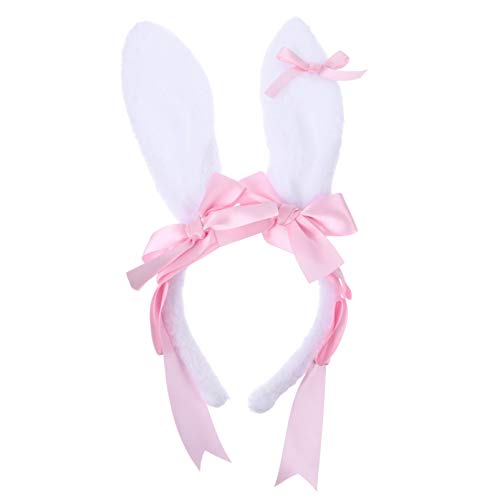 Beavorty Hasenohren Schleife Stirnband Ohr Haar Zubehör Cosplay Party Stirnband Einheitsgröße von Beavorty
