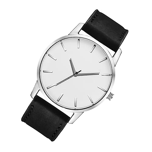 Beavorty Armuhren Für Herren Lederarmbanduhr Mit Großem Pu-Materialien Verstellbares Armband Mechanisches Für Genaue Stilvolles Design Für Verschiedene Anlässe von Beavorty