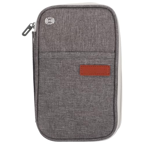 Beavorty Reisespeicherbeutel für Männer Multifunktionale wasserdichte Pass Dokumententasche mit Glatter Oberfläche Langlebigem Material für Reisen Aufbewahrung von Beavorty