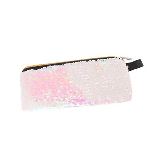 Beavorty Reißverschlussbeutel Fall Paillettenbeutel Glitzer Wendemäppchen Glänzend Federmäppchen Perlen Bleistiftbeutel Für Schreibwaren Trendiger Bleistiftbeutel Schreibwarentasche von Beavorty
