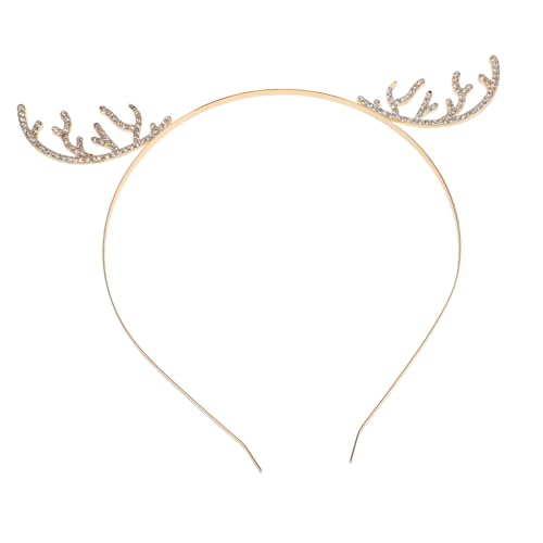 Beavorty Rentiergeweih Stirnband für Weihnachten Glitzerndes Haaraccessoire Langlebigem Sicheres Tragen für Haartypen Perfektes Festzubehör für Feierlichkeiten und Fotorequisiten von Beavorty