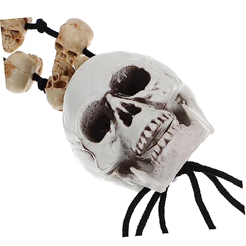 Beavorty Retro Halloween Halskette mit Skelett Anhänger aus Hochwertigem Harz Langlebige Gruselige Schädel Halskette für Halloween Party und Kostüm Zubehör Einzigartiges Design für Damen Beavorty Retro Halloween Halskette mit Skelett Anhänger aus Hochwertigem Harz Langlebige Gruselige Schädel Halskette für Halloween Party und Kostüm Zubehör Einzigartiges Design für Damen von Beavorty