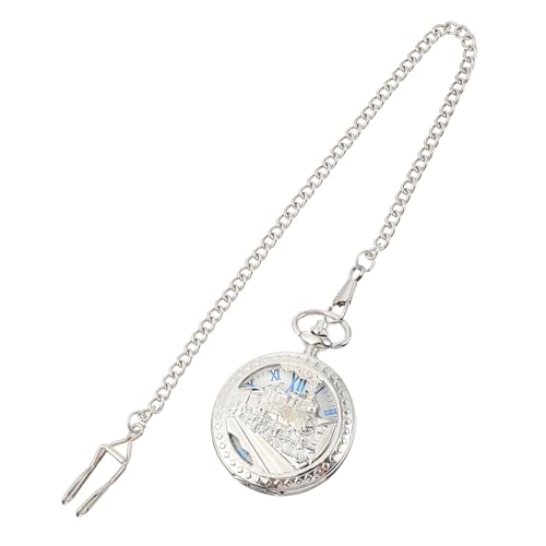 Beavorty Vintage Taschenuhr Mit Kette Mechanische Uhr Retro Taschenuhr Anhänger Kettentaschenuhr Für Herren Tragbare von Beavorty