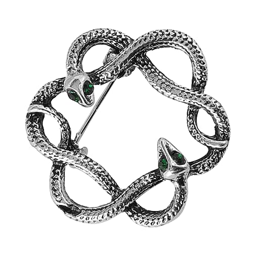 Beavorty Vintage Schlangen Brosche für Damen Metall Vielseitig Einsetzbar Clips für Pullover Schals Cardigans von Beavorty