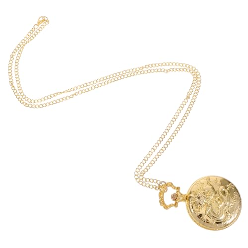 Beavorty Retro-taschenuhr Für Herren Vintage-Uhr Mit Exquisitem Muster Dekorative Mechanische Taschenuhr Kompakt Und Leicht Zu Tragen von Beavorty