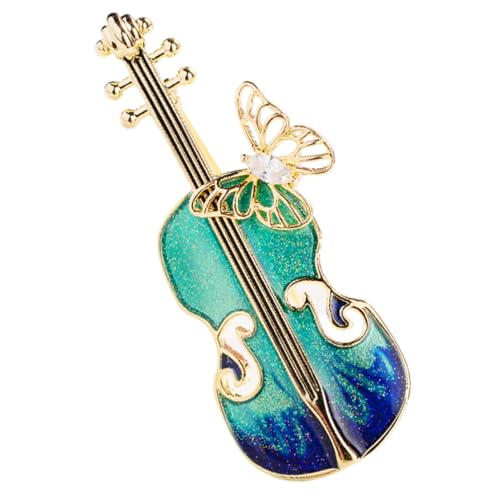 Beavorty Retro Violinenbrosche Kleidungsbrosche Hutanstecknadel Damen Instrumentenhüte Hutbrosche Brosche Für Kleid Violinennadel Kleiderbrosche Hutnadel Musikbrosche von Beavorty