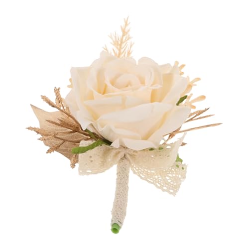 Beavorty Künstliche Rosen Boutonniere Set Handgelenk Corsage Und Ansteckblume Für Hochzeiten Abschlussbälle Und Besondere Anlässe Langlebige Seidenblumen Für Damen Und Herren von Beavorty