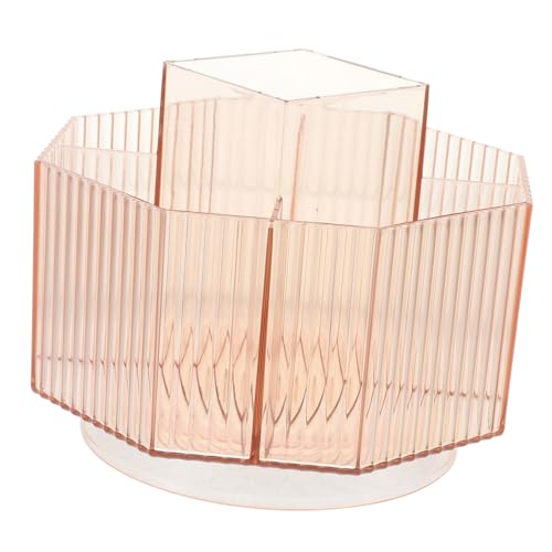 Beavorty Rotierende Make-up-box Schalter Machen Besteck Behälter Für Zahnbürsten Parfüm-organizer Organizer Für Küchenschubladen Utensil Bürstenhalter Schubladen-organizer Plastik Rosa von Beavorty