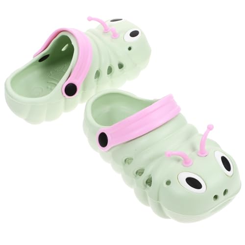 Beavorty Sandalen Grün Rutschfeste Geschlossene Strand Hausschuhe für Jungen Mädchen Leichte Atmungsaktive Sommerschuhe Hautfreundlich und Angenehm für Alltag und Party von Beavorty