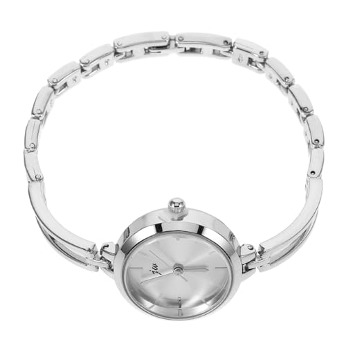 Beavorty Silber Damenuhr Mit Aus Legierung Armbanduhr Mit Feiner Quarzarmbanduhren Silbernes Weißes von Beavorty