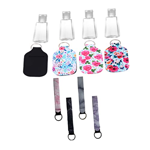 Beavorty Schlüsselanhänger Flaschen 30ml Neopren 4 Schlüsselanhänger 4 Flaschen Für Die Reise von Beavorty