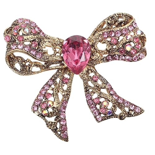 Beavorty Bowknot Schal Schnalle Zarte Brosche Pin Praktische Broschennadel Kreative Ornamente Kleidung Dekoration Schleife Schmuck von Beavorty