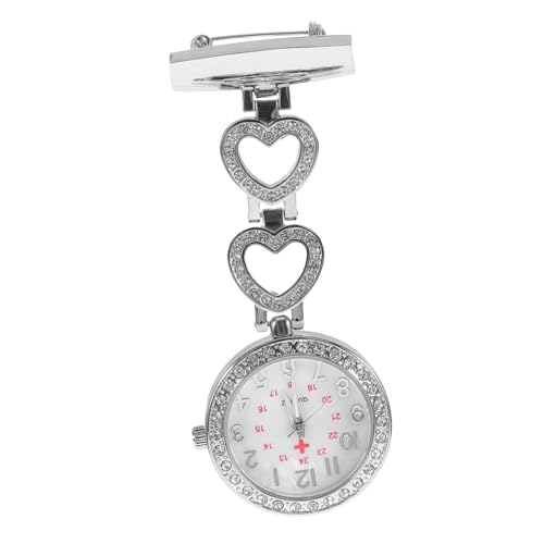 Beavorty Schwesterntisch Krankenschwestern Taschenuhr Schlüssel Mode Arztuhr aus Legierung Krankenschwester Uhr Silber von Beavorty