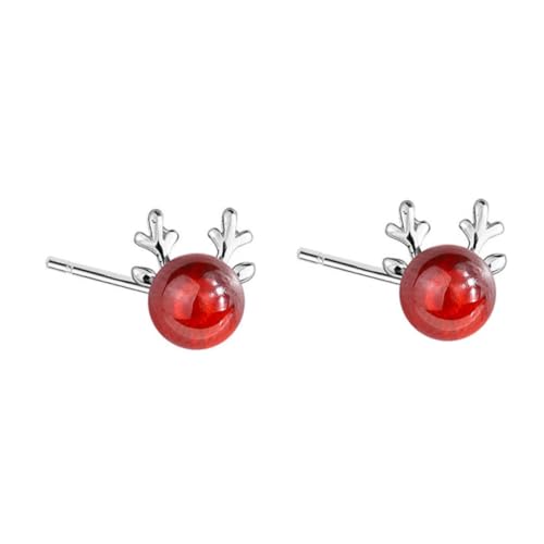 Beavorty Silberne Elch Ohrstecker Damen Ohrringe mit Hypoallergen Umweltfreundlich Minimalistisches Design für Weihnachten Party und Alltagsschmuck Beavorty Silberne Elch Ohrstecker Damen Ohrringe mit Hypoallergen Umweltfreundlich Minimalistisches Design für Weihnachten Party und Alltagsschmuck von Beavorty
