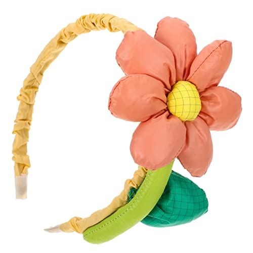 Beavorty Haarschmuck Aus Sonnenblumen Gänseblümchen-stirnband Kopfschmuck Sonnenblumen Coachella-outfits Für Frauen Blumenkopfschmuck Blumendesign Kopfdekor Kleidung Koche Stoff Mädchen von Beavorty