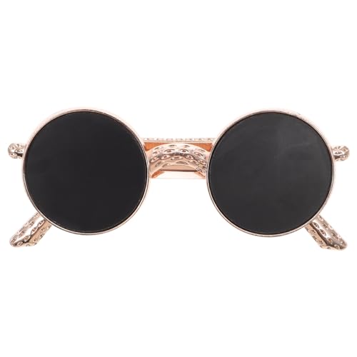 Beavorty Sonnenbrillenförmige Haarklammer aus Metall Großer Goldener Haarspange für Frauen Robuster Haarschmuck für Dickes Haar Kreativer Haarclip für Alltag Party und Cosplay von Beavorty