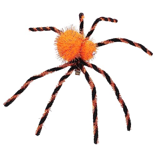 Beavorty Spinne Haarnadel Winzig Mädchen Party Cosplay-partyzubehör Gruselige Haarspangen Dekorative Haarnadel Spinnen-design Festival-haar Gothic Lila Stoff Kind Halloween Spinnennetz von Beavorty