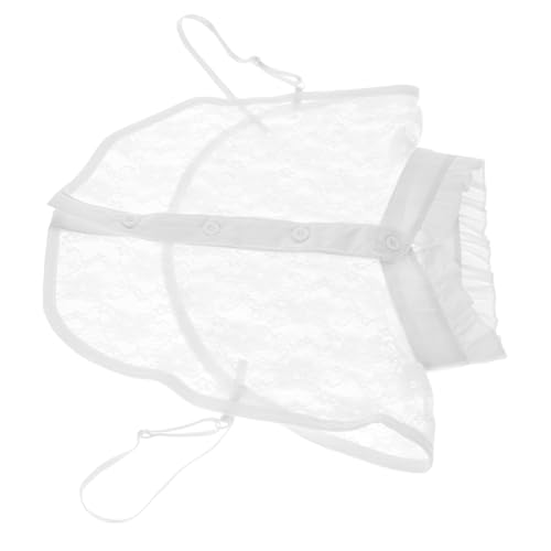 Beavorty Spitzenkragen Falscher Hemdkragen Falsches Halsband Kostüm Kunstkragen Blusenkragen Selber Machen Mehrzweck Falscher Kragen Dame Falscher Kragen Weiß Polyester von Beavorty