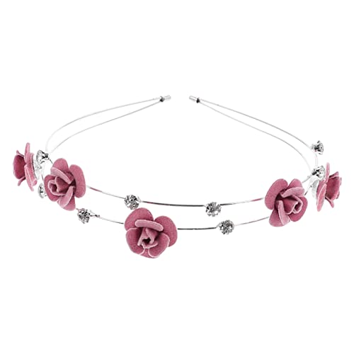 Beavorty Stirnband Halloween-rosen-kopfschmuck Kristallstirnbänder Für Frauen Halloween Blumen Haarband Strass-stirnbänder Für Frauen Damen Stirnbänder Fräulein Zinklegierung Schal Süss von Beavorty