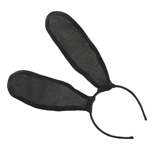 Beavorty Stirnband Osterparty Gefallen Hasenohren Kostüm Damen Schwarzes Kaninchenkostüm Haarbänder Für Damenhaar Hasenohren Für Frauen Hase Plüsch Geburtstagsparty Liefert Kind Stoff von Beavorty